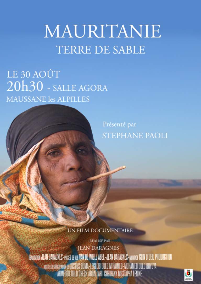 projection du film Mauritanie, Terre de Sable Journal Farandole
